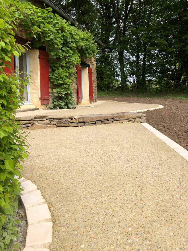 Création chemin d'accès Brive-la-Gaillarde