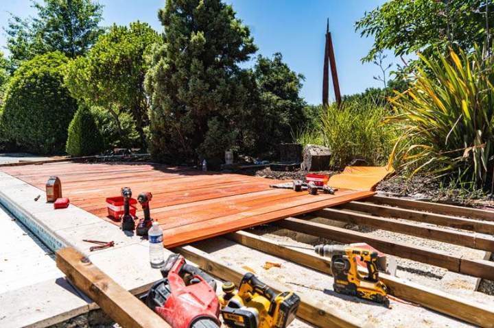 Pose de terrasses en bois, un nouvel espace de vie.
